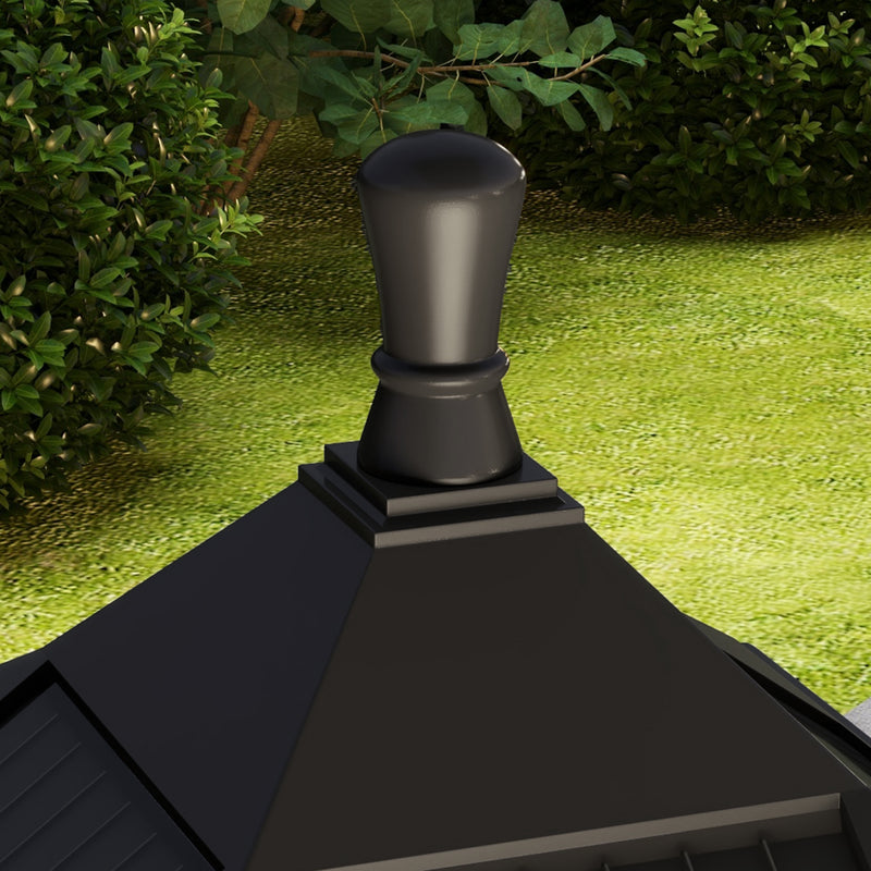 Outsunny 1.3 m LED Garden Lamp Post Light, Waterproof IP44, Cool White