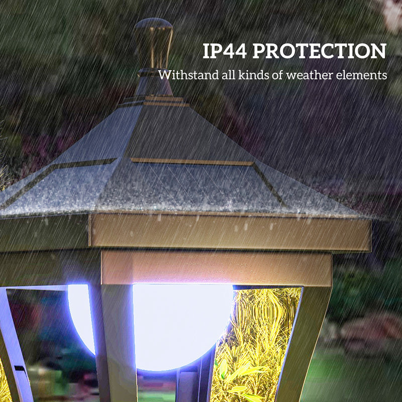 Outsunny 1.3 m LED Garden Lamp Post Light, Waterproof IP44, Cool White