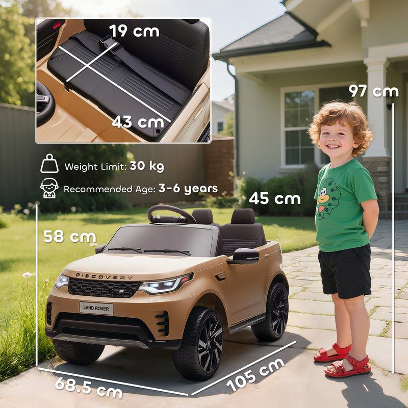 AIYAPLAY Land Rover Discovery Licensed 12V Kids Electric Car w/ Remote