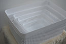 Lewis's Dots Basket - White