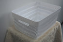 Lewis's Dots Basket - White