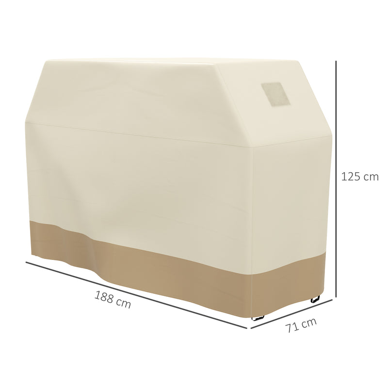 Outsunny Barbecue Covers, Waterproof UV Protection Rip-Proof, 188 x 71 x 125cm