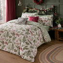 D & D Winter Sprigs Duvet Cover Set in Green