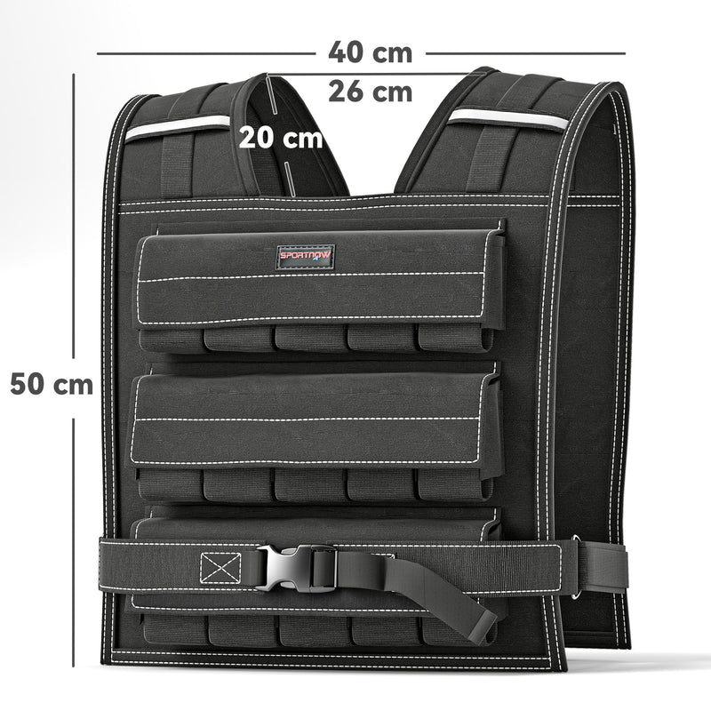 Adjustable Weighted Vest With Metal Weights, Running Weight Vest