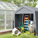 Outsunny Outdoor Garden Storage Shed Waterproof Bike Tent  W/ Zipper Doors