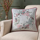 D & D Winter Sprigs Filled Cushion in Green