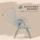 Outsunny 7 Piece Garden Dining Set, Outdoor Table and 6 Chair, Aluminium, Grey