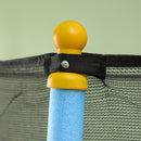 HOMCOM 4.6FT/75 Inch Kids Trampoline With Safety Enclosure, Indoor Outdoor