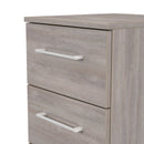 Wellington Ready Assembled 3 Drawer Bedside Cabinet in Grey Oak