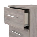 Wellington Ready Assembled 2 Drawer Bedside Cabinet in Grey Oak