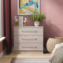 Wellington Ready Assembled 3 Drawer Chest in Grey Oak