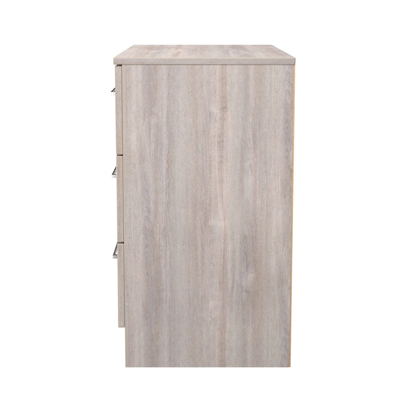 Wellington Ready Assembled 3 Drawer Chest in Grey Oak