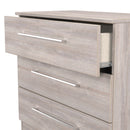 Wellington Ready Assembled 3 Drawer Chest in Grey Oak