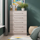 Wellington Ready Assembled 5 Drawer Chest in Grey Oak