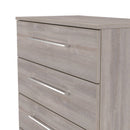 Wellington Ready Assembled 5 Drawer Chest in Grey Oak