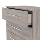 Wellington Ready Assembled 5 Drawer Chest in Grey Oak