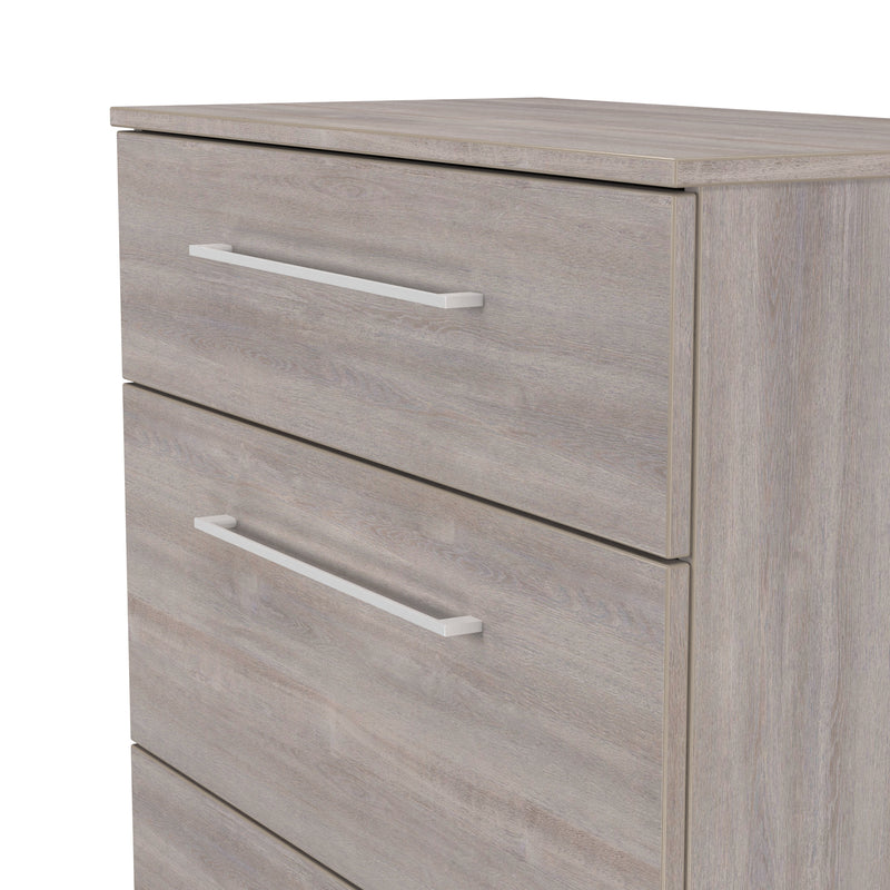 Wellington Ready Assembled 3 Drawer Deep Chest in Grey Oak