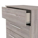 Wellington Ready Assembled 4 Drawer Deep Chest In Grey Oak