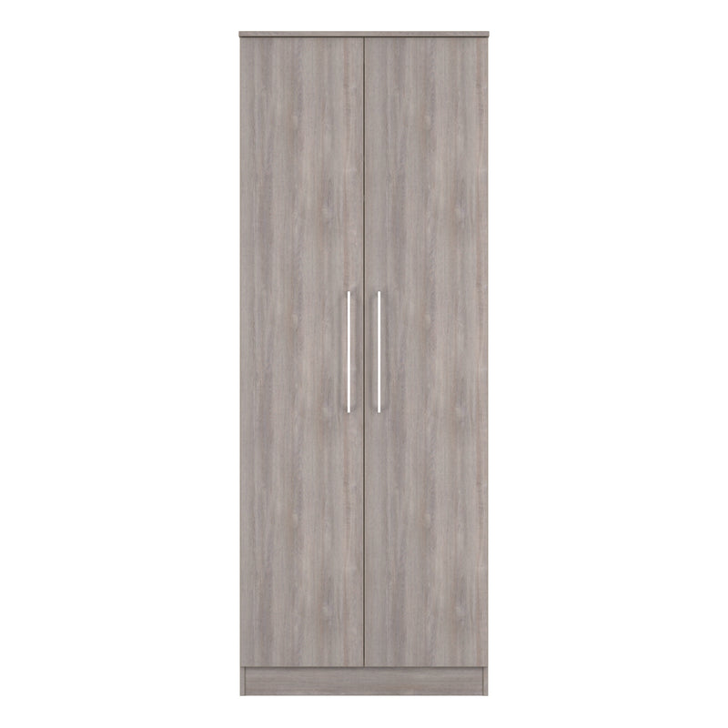 Wellington Ready Assembled 2 Door Wardrobe in Grey Oak