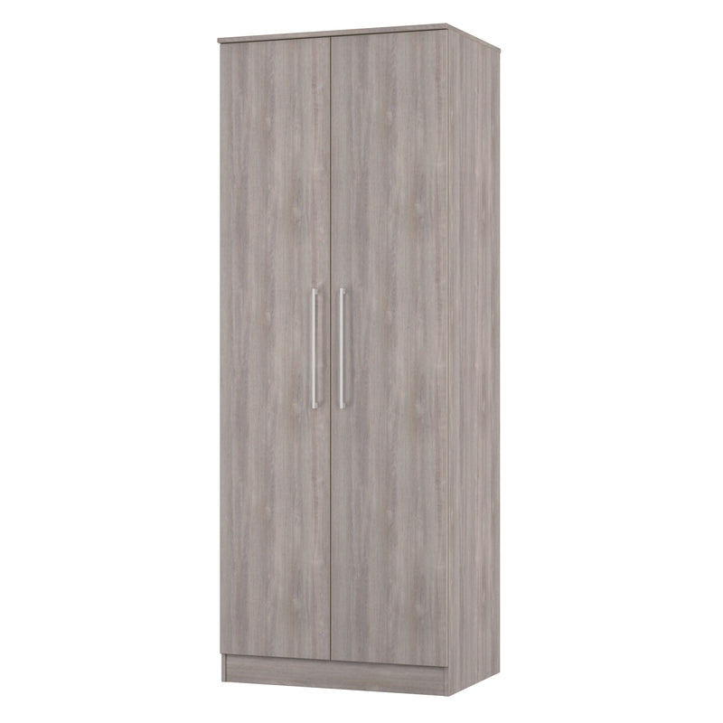 Wellington Ready Assembled 2 Door Wardrobe in Grey Oak