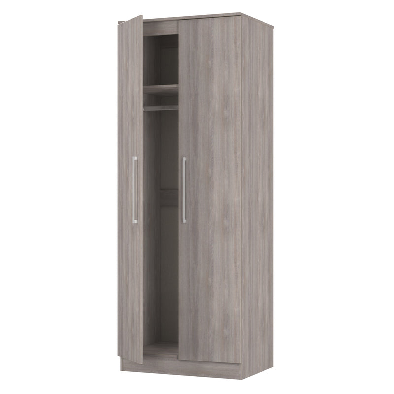 Wellington Ready Assembled 2 Door Wardrobe in Grey Oak