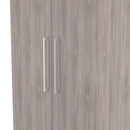 Wellington Ready Assembled 2 Door 2 Drawer Wardrobe in Grey Oak