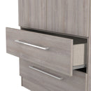 Wellington Ready Assembled 2 Door 2 Drawer Wardrobe in Grey Oak