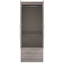 Wellington Ready Assembled 2 Door 2 Drawer Wardrobe in Grey Oak