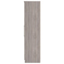 Wellington Ready Assembled Tall Triple Mirror Wardrobe in Grey Oak