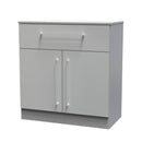 Wellington Ready Assembled Sideboard with 1 Drawer & 2 Doors  - Uniform Matt & Dusk Grey
