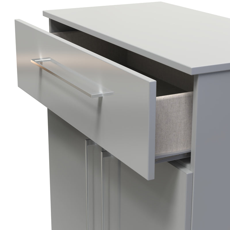 Wellington Ready Assembled Sideboard with 1 Drawer & 2 Doors  - Uniform Matt & Dusk Grey