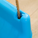 Outsunny 3 In 1 Kids Swing Seat, Adjustable Toddler Swing Chair, Light Blue