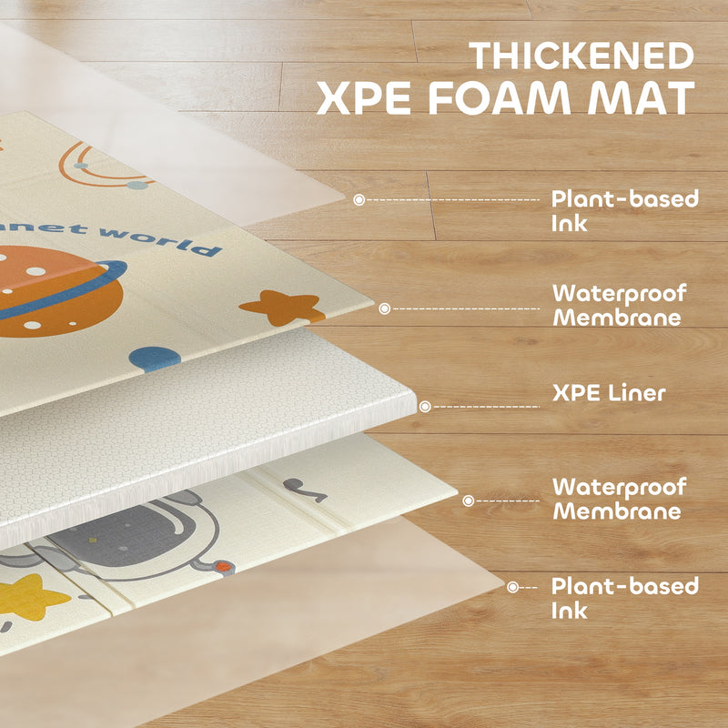 AIYAPLAY Baby Play Mat, Foldable Activity Playmat,