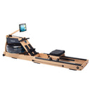 TopSports Wooden Water Rower WP 5000 With Kinomap, Incl. Heart Rate Receiver