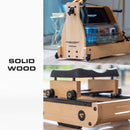 TopSports Wooden Water Rower WP 5000 With Kinomap, Incl. Heart Rate Receiver