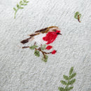 Fusion Winter Robin Duvet Cover Set in Duck Egg
