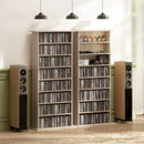 HOMCOM CD Storage Unit DVD Tower Blu-ray Storage Shelf for Living Room