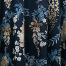 D & D Wisteria Eyelet Curtains in Navy