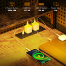 HOMCOM Computer Desk Home Office Desk with Monitor Stand