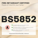 HOMCOM 212 Cm Upholstered Jumbo Cord Sofa Couch With Spring Cushion