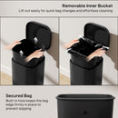 HOMCOM 30L Kitchen Bin, Pedal Bin with Lid, Removable Inner Bucket, Black