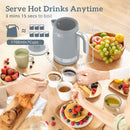 HOMCOM 3000W Rapid Boil Kettle And Toaster Set With Otter Thermostat, Grey