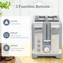 HOMCOM 3000W Rapid Boil Kettle And Toaster Set With Otter Thermostat, Grey