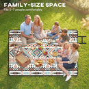 Outsunny Picnic Blanket, Beach Blanket Outdoor Picnic Mat