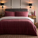 D & D Wynn Duvet Cover Set in Burgundy