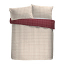 D & D Wynn Duvet Cover Set in Burgundy