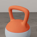 SPORTNOW Kettlebell W/ Soft Body And Non-Slip Handle, Orange And Grey