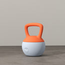 SPORTNOW Kettlebell W/ Soft Body And Non-Slip Handle, Orange And Grey