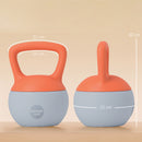 SPORTNOW Kettlebell W/ Soft Body And Non-Slip Handle, Orange And Grey
