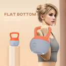 SPORTNOW Kettlebell W/ Soft Body And Non-Slip Handle, Orange And Grey